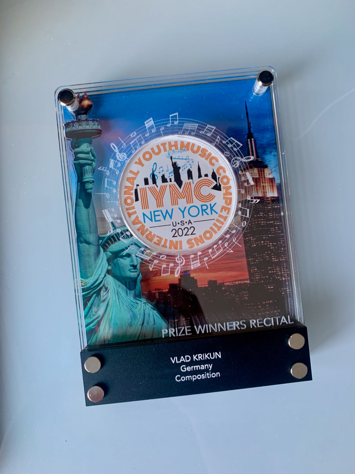 IYMC New York 2022 Prize Winners Recital award — Vlad Krik, Germany, Composition
