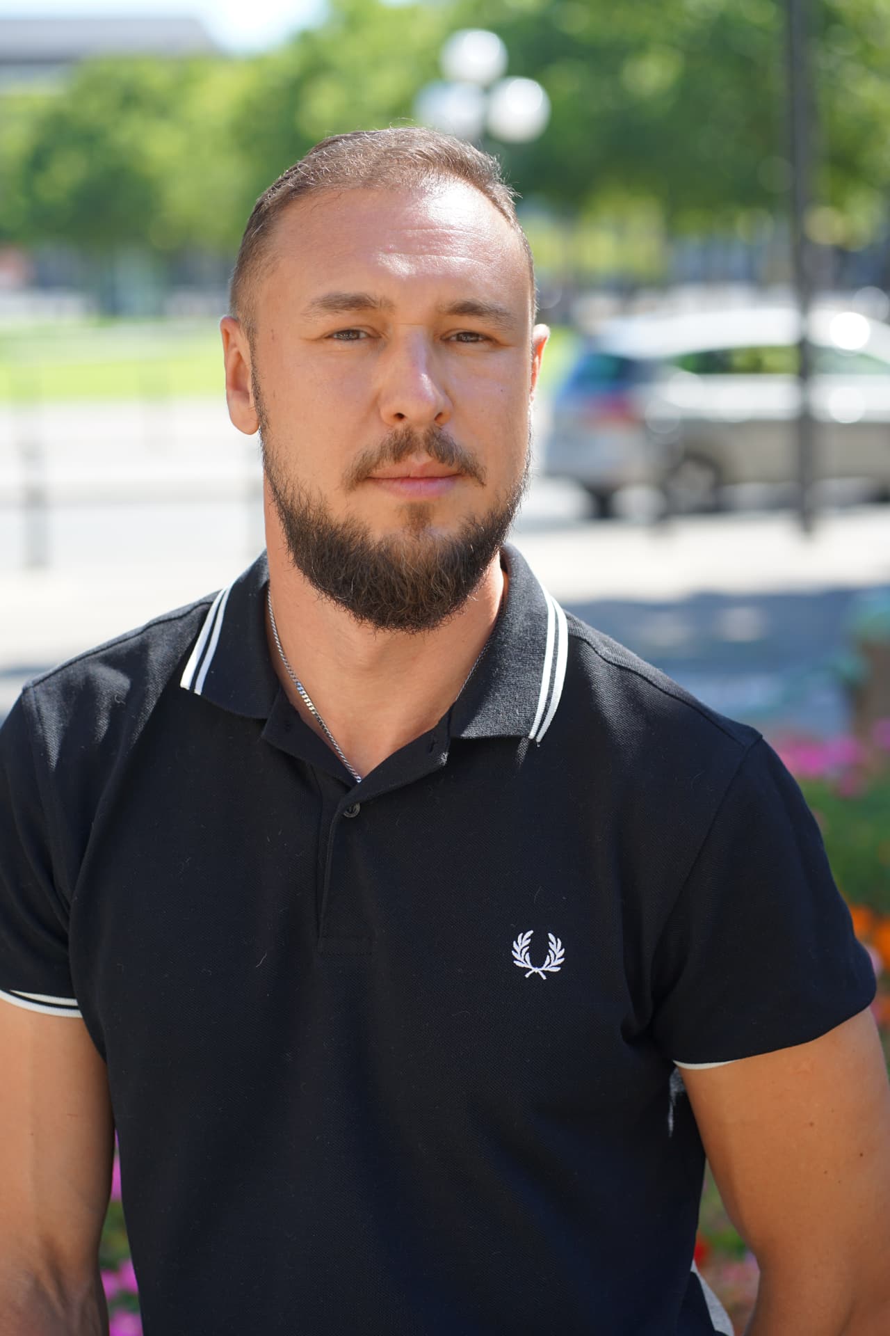 Portrait of Vlad Krik outdoors in Wiesbaden